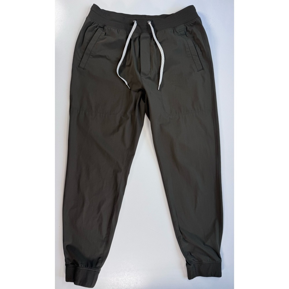 VUORI Meta Jogger Pants Mens Large Green Stretch Comfort Durability Pockets Read